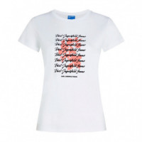 Camiseta Slim Tee Flocked Floral  KARL LAGERFELD JEANS