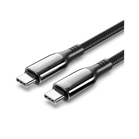 Cable VENTION USB 2.0 Usb-c 5A 100W Usb-c/m - Usb-c/m 2M Black