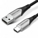 Cable VENTION Usb-c 2.0 Usb-c/m - Usb-a/m 480MBPS Trenzado 1M Grey