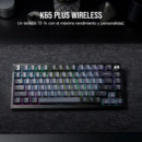 Teclado Gaming CORSAIR K65 Plus Wireless 75% Icue Rgb Black