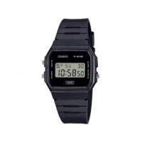 CASIO F-91WB-1AEF Reloj Digital Fecha, Resistente Al Agua, Correa de Resina