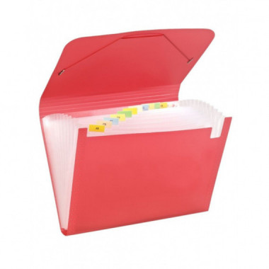 CARPETA FUELLE FOLIO PLASTICO CARCHIVO ROJO