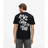Klj Reg Karlism Tee Black  KARL LAGERFELD