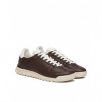 Varick Sig-sneakers-low Top Lace Dark Br  RALPH LAUREN