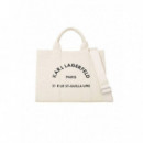 K/RSG SQUARE MEDIUM TOTE NATURAL