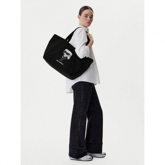 Ikon Aquarelle Shopper Black  KARL LAGERFELD