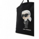 Ikon Aquarelle Shopper Black  KARL LAGERFELD