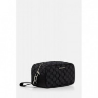 K Monogram Jaq Washbag Black  KARL LAGERFELD