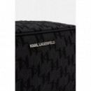 K Monogram Jaq Washbag Black  KARL LAGERFELD