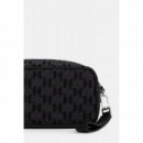 K Monogram Jaq Washbag Black  KARL LAGERFELD