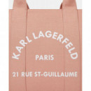 K/RSG SQUARE MEDIUM TOTE MISTY ROSE