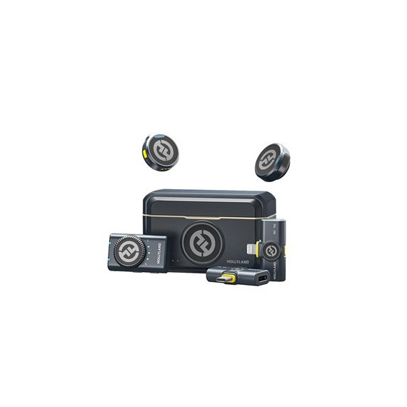 HOLLYLAND Microfono  Inalambrico Duo de Solapa Conector Tipo C Lark M2