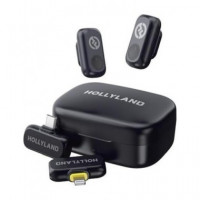 Hollyland Microfono Inalambrico Duo de Solapa Conector Tipo C y Lightning Lark A1  LALO