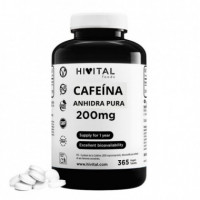 Hv- Cafeina Anhidra Pure 200 Mg | 365 Comprimidos Veganos  HIVITAL