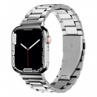 Correa Metálica Apple Watch 38/40/41MM Plata  ISERVICES
