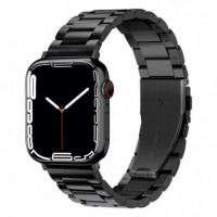Correa Metálica Apple Watch 42/44/45MM Negro  ISERVICES