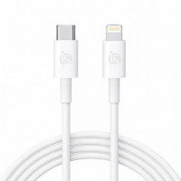 Cable de Silicona Líquida Usb-c - Lightning 3 M Blanco  ISERVICES