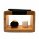 Lámpara con Cargador Inalámbrico Bamboo 5 en 1 Lightning