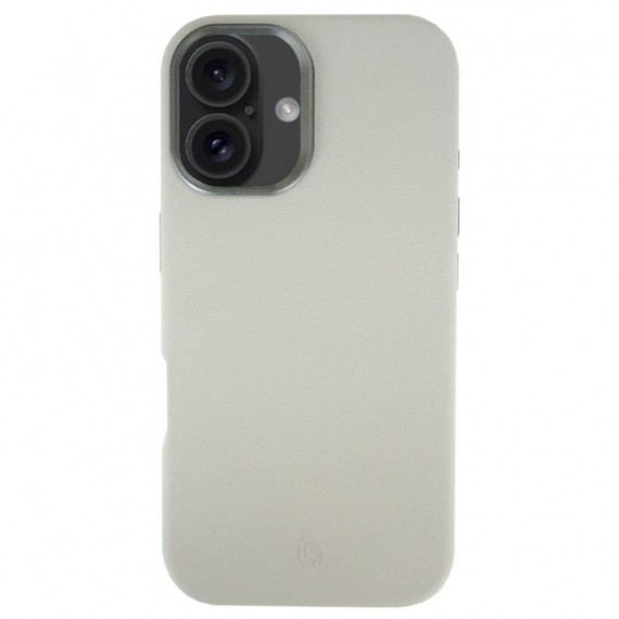 Funda de Cuero MagSafe Blanco iPhone 16 Plus