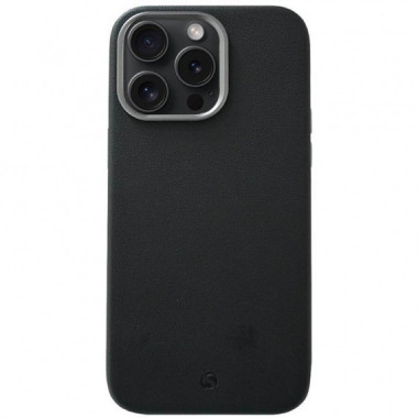 Funda de Cuero MagSafe iPhone 12 Pro Max Negro