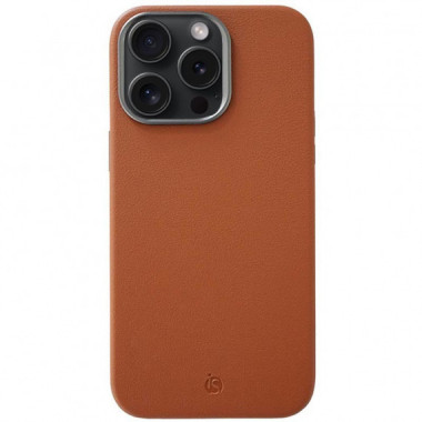 Funda de Cuero MagSafe iPhone 13 Pro Max Marr&oacute;n