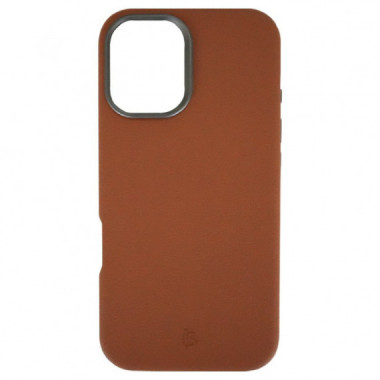 Funda de Cuero MagSafe iPhone 17 Marr&oacute;n