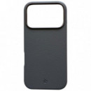 Funda de Cuero MagSafe Gris iPhone 17 Pro