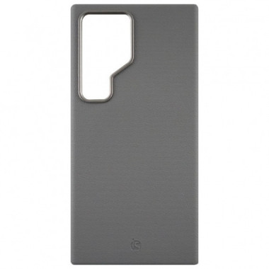 Funda Piel Samsung con MagSafe Gris S24 Ultra