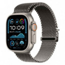 Correa Apple Watch Milanesa con Cremallera 42 49mm Titanio