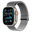 Correa Apple Watch Milanesa con Cremallera 42 49mm Plateado
