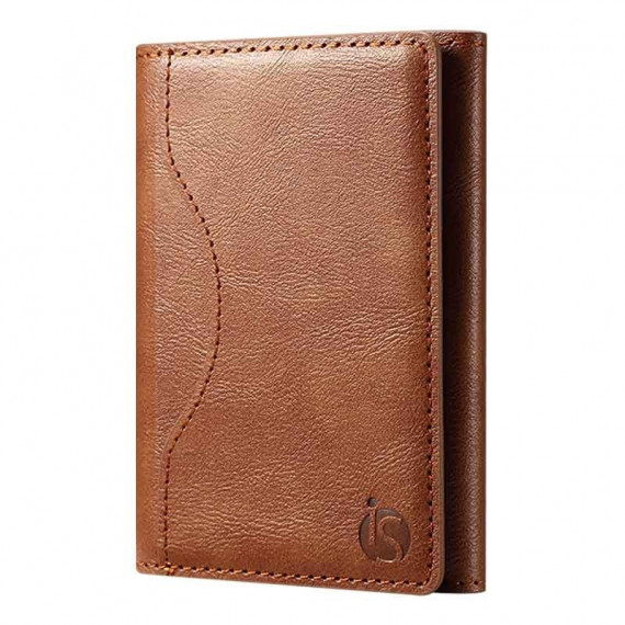 Cartera de Piel MagSafe Marrón