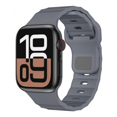 Correa Apple Watch Rubber FKM 42 49mm Gris
