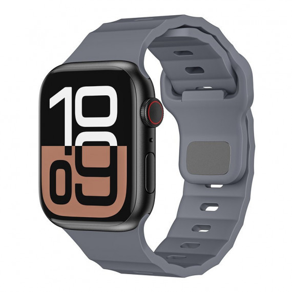 Correa Apple Watch Rubber FKM 42 49mm Gris