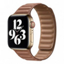 Correa Apple Watch Magnética de Cuero 42 49mm Marrón