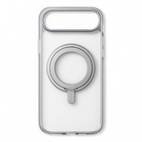 Funda Iphone con Ring Holder 12 Pro Max Plateado  ISERVICES - Guanxe Atlantic Marketplace