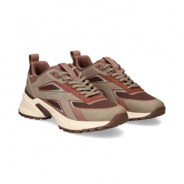 Deportivo Ante+malla Beige+marron  CALVIN KLEIN