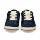 TALON ROJO DEPORTIVO MULTI PIEL AZUL