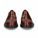 Mocasin Antifaz Piel Marron  CAMPER