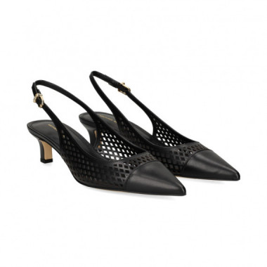 sin Talon Calado Lados Piel Negro  MICHAEL KORS