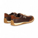 DEPORTIVO ANTE+PIEL MARRON
