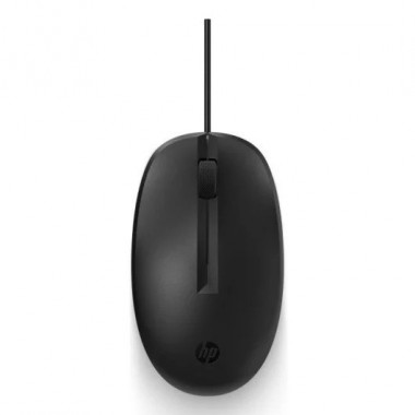 RATON HP 125 USB 1200DPI OPTICO BLACK
