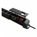 Regleta LANBERG 5 Schukos con Proteccion 5M Black