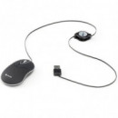 RATON NGS SINBLACK USB OPTICO RETRACTIL BLACK