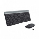 TECLADO + RATON LOGITECH MK470 SLIM WIRELESS SILEN