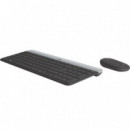 TECLADO + RATON LOGITECH MK470 SLIM WIRELESS SILEN