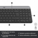 TECLADO + RATON LOGITECH MK470 SLIM WIRELESS SILEN