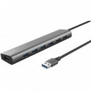 Hub USB Trust Halyx con 7 Puertos USB 3.2 (7x USB-A, 1x USB-C)