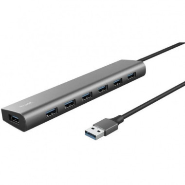 Hub USB Trust Halyx con 7 Puertos USB 3.2 (7x USB-A, 1x USB-C)