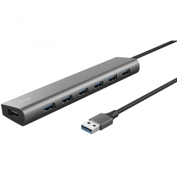 Hub USB Trust Halyx con 7 Puertos USB 3.2 (7x USB-A, 1x USB-C)