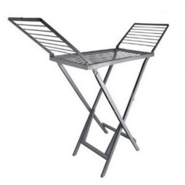Tendedero Plegable ICO Kebra II de Resina Gris, 20 Metros, 170x55x100 cm